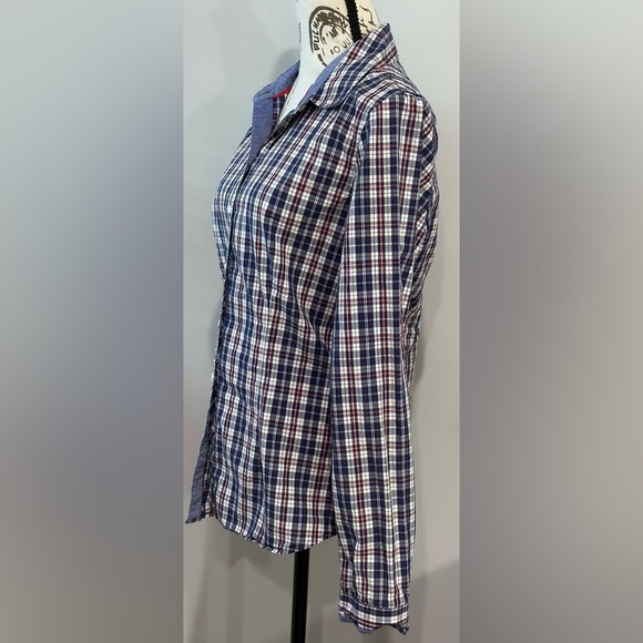 ❤️❤️Tommy Hilfiger Women’s Plaid Shirt - Size M -❤️ ❤️ - Picture 4 of 9